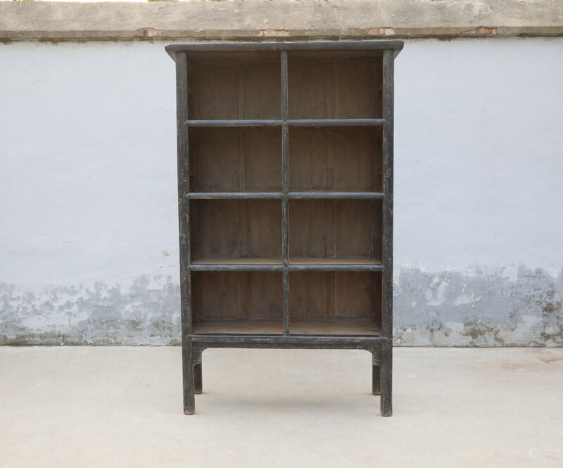 Open shelves cabinet elm