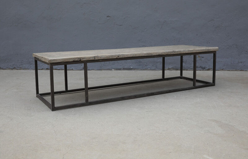 Coffee table iron frame