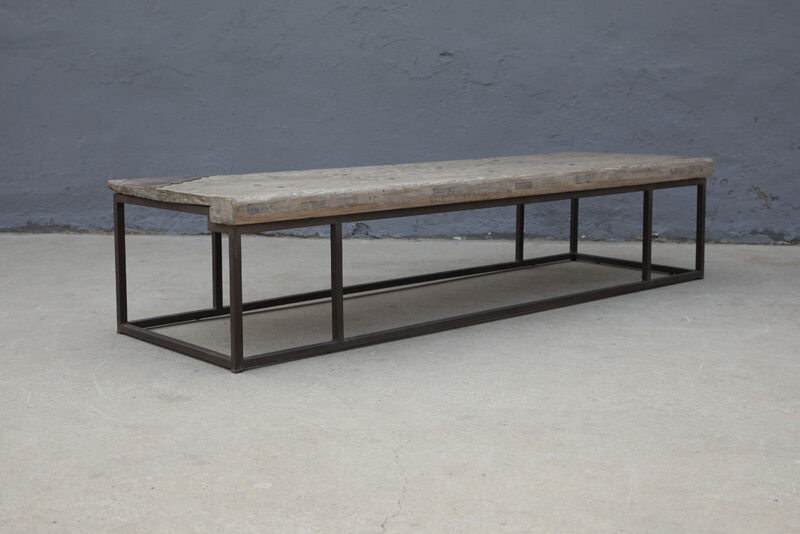 Coffee table iron frame