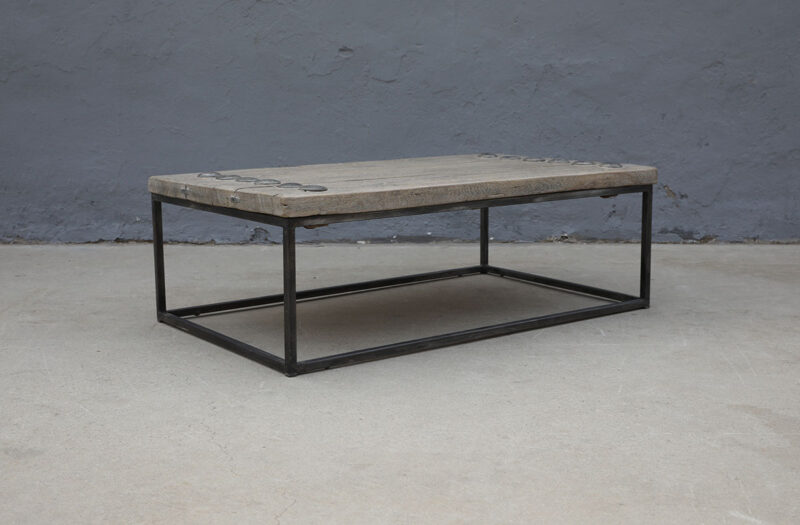 Coffee table iron frame