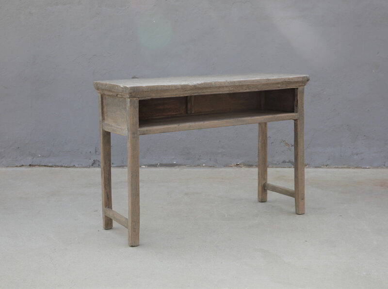 Console table open compartment