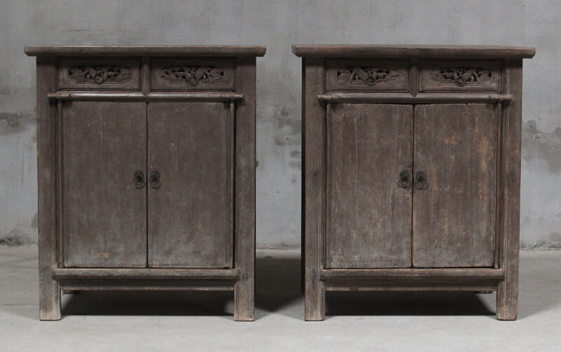 Antique cabinet set
