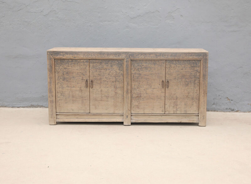 Natural sideboard with 4 doors
