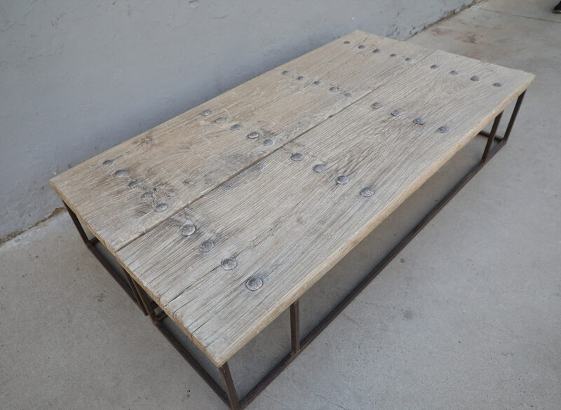 Coffee table old door 2 parts
