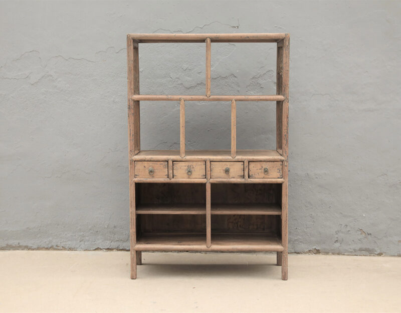 Open rack with drawers