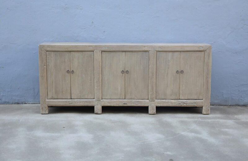 Sideboard 6 doors natural