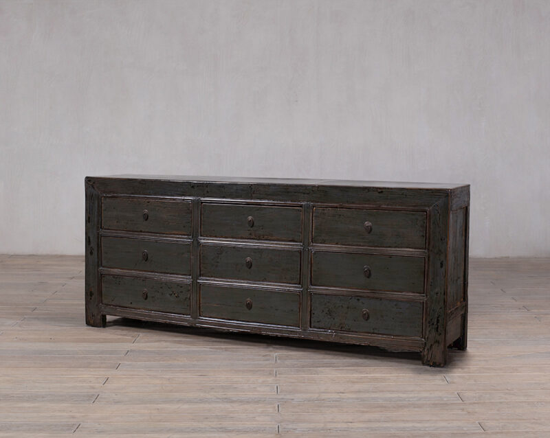 High gloss green sideboard