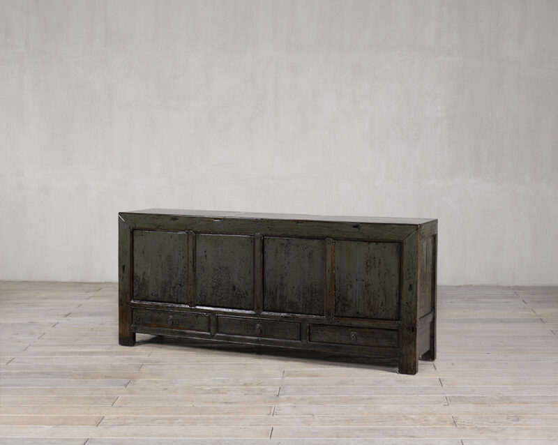 Hoogglans dressoir groen