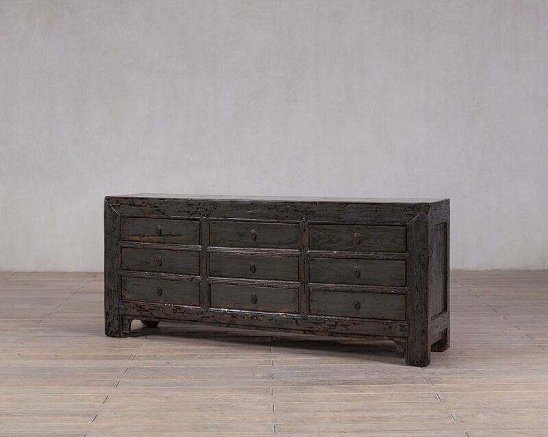 High gloss green sideboard
