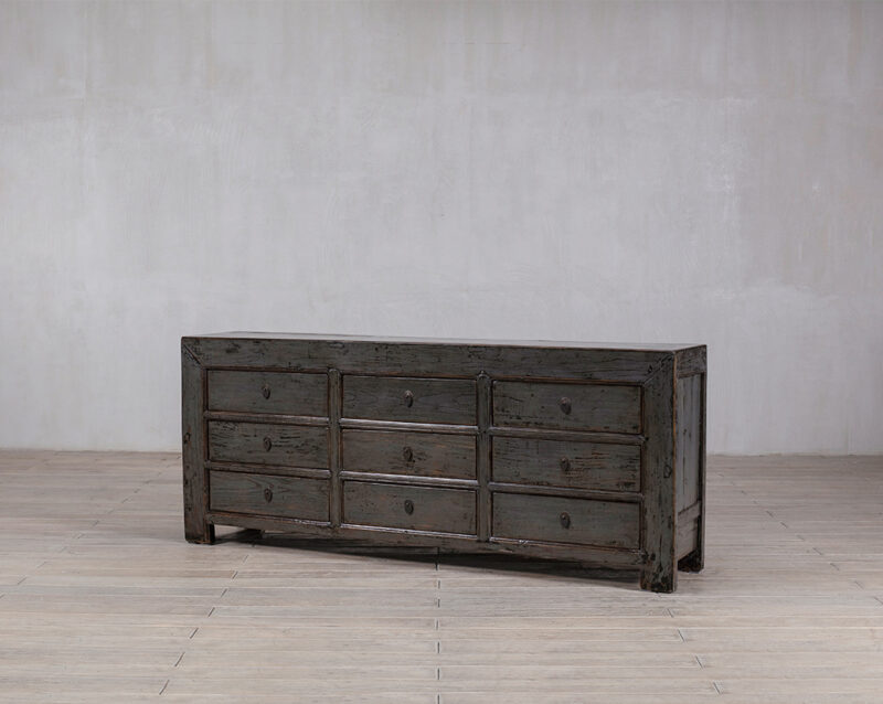 High gloss green sideboard