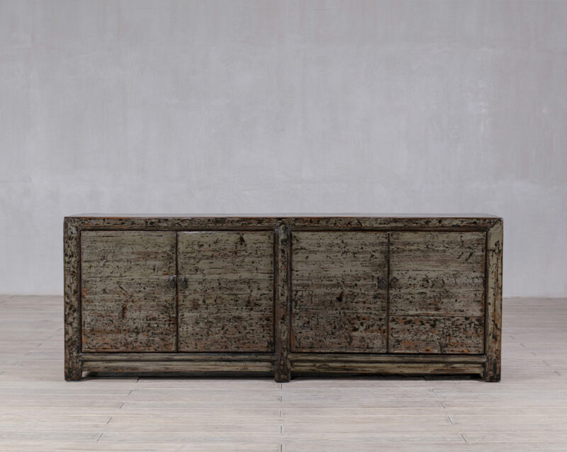 Hoogglans groen dressoir 4 deuren