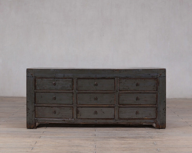 High gloss green sideboard