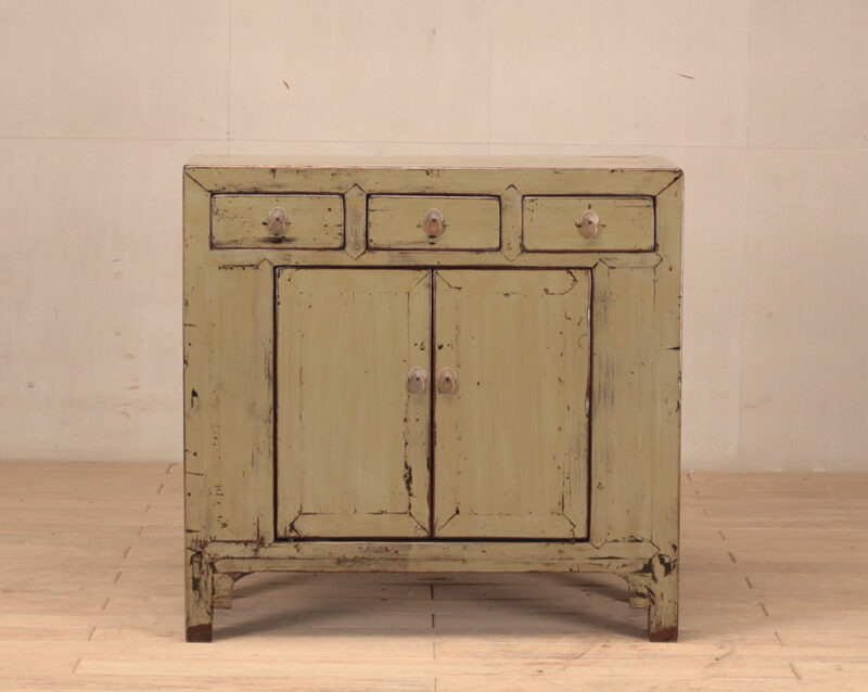 High gloss green cabinet