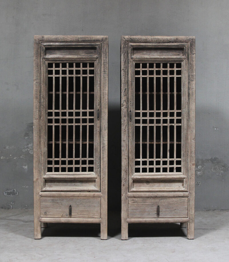 Kast vintage deuren set