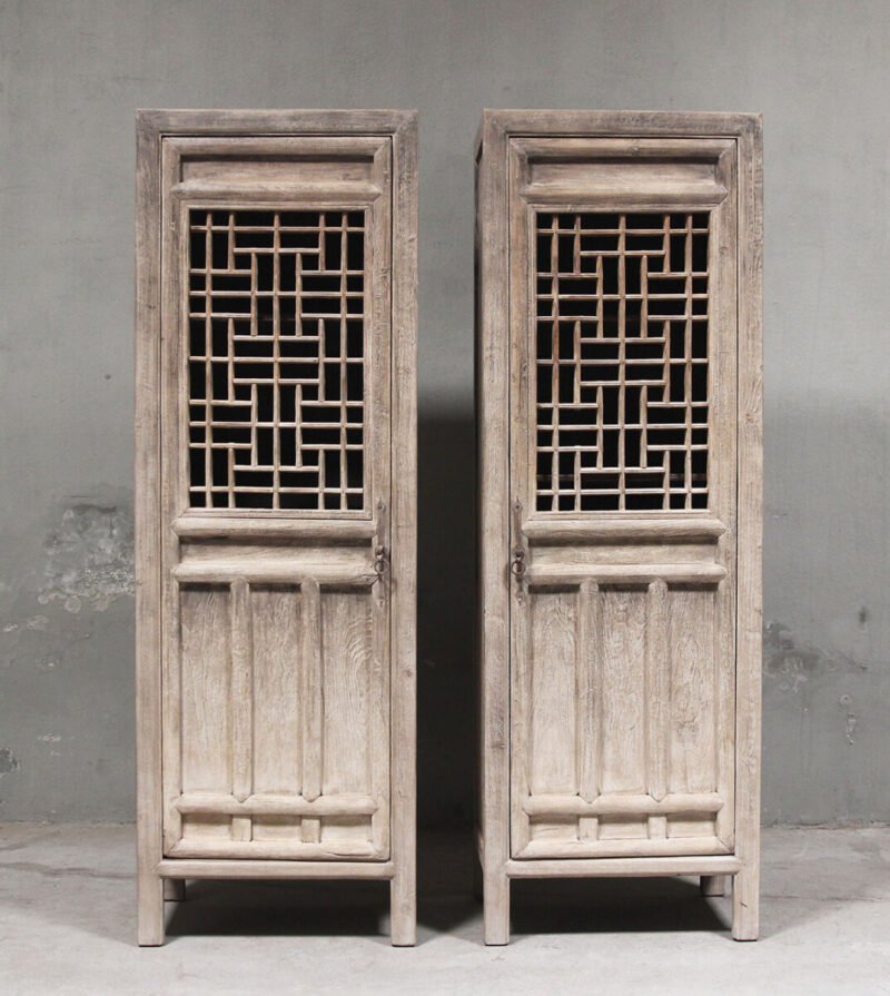 Vintage deuren kast set