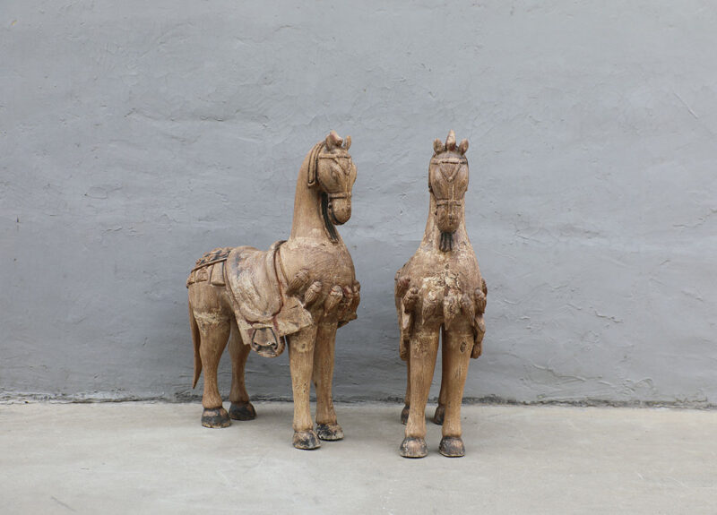 Vintage wooden horse