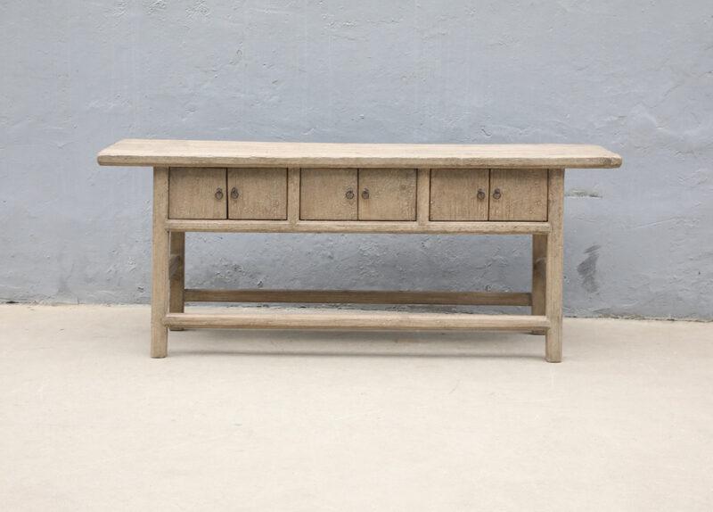 Wall table 6 doors natural