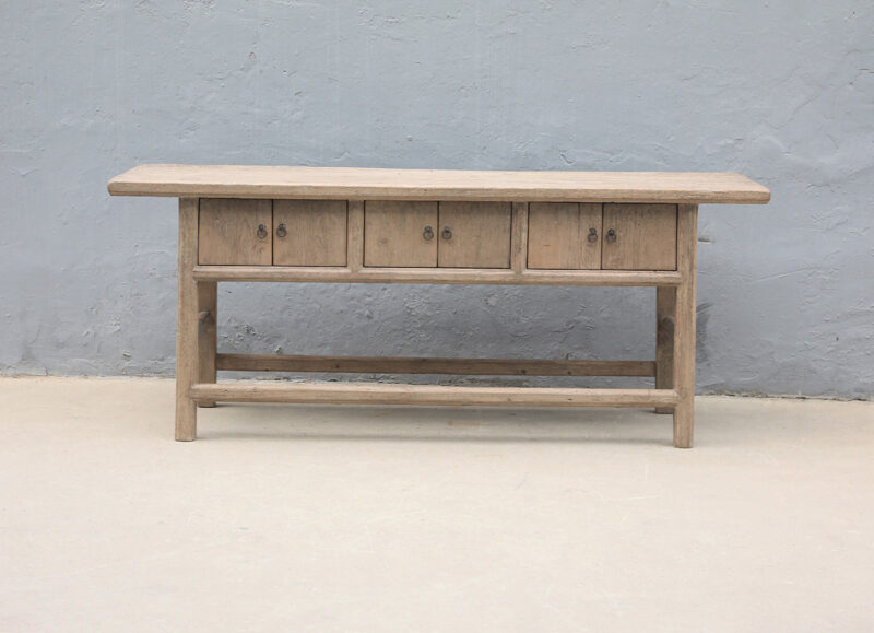 Wall table 6 doors natural