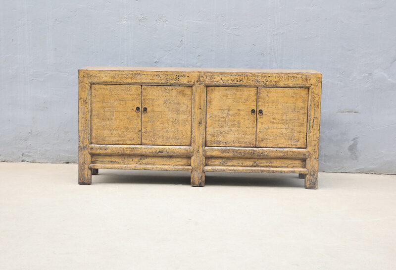 Sideboard 4 doors yellow