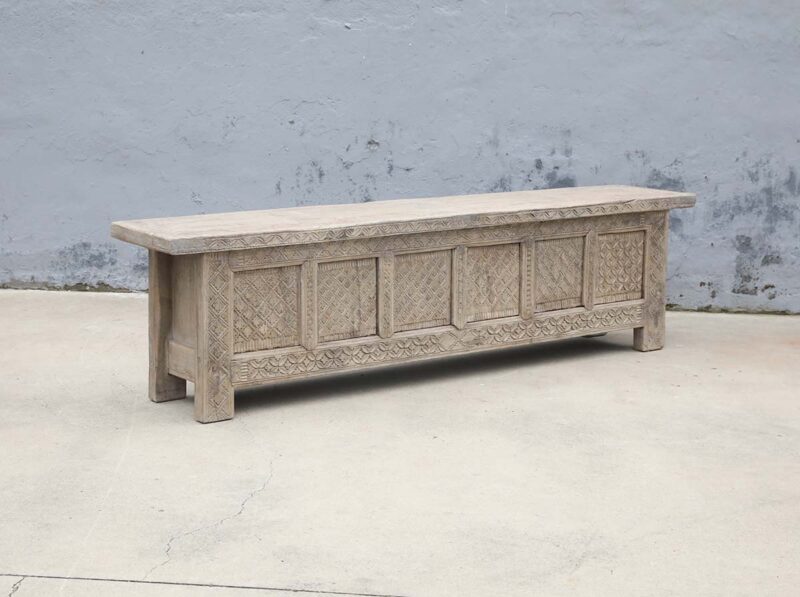 Vintage TV cabinet carving