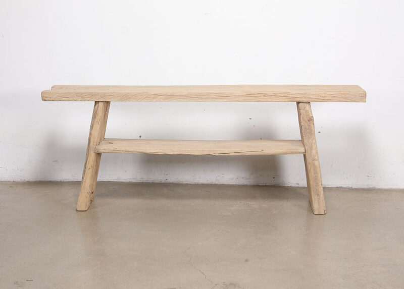 Wall table with bottom shelf