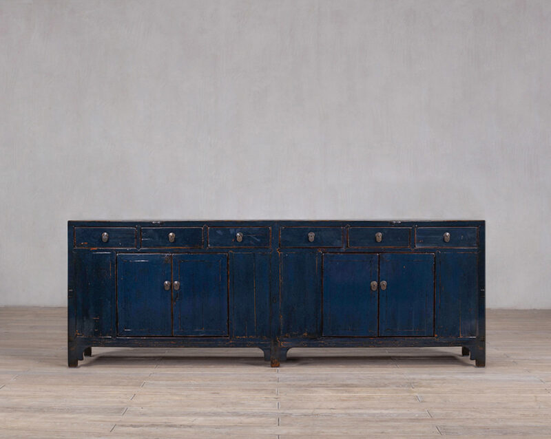 Vintage dressoir blauw