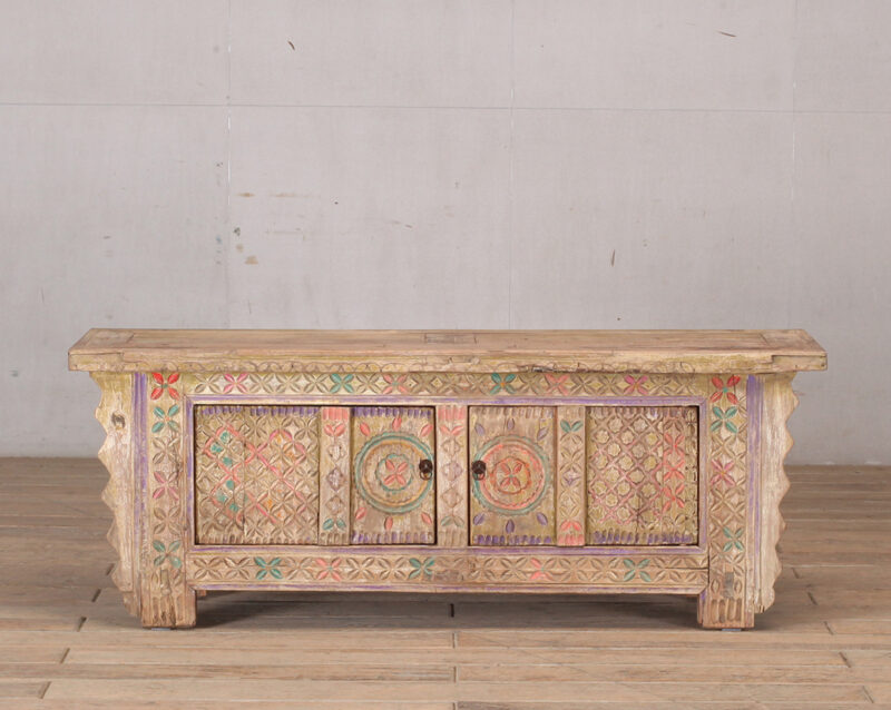 Vintage TV cabinet carving