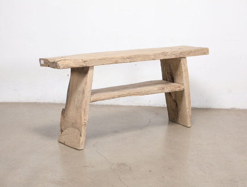 Wall table with bottom shelf