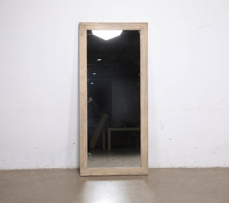 Elm wooden mirror