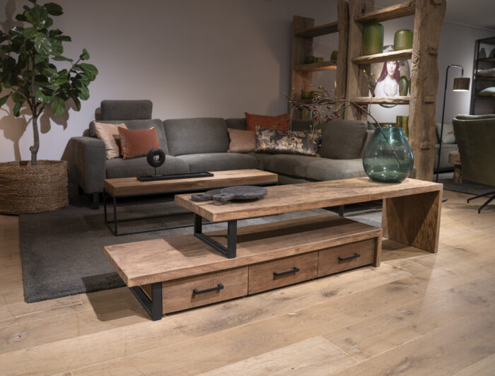 TV Stand STORMM Chunky Met 3 Lades