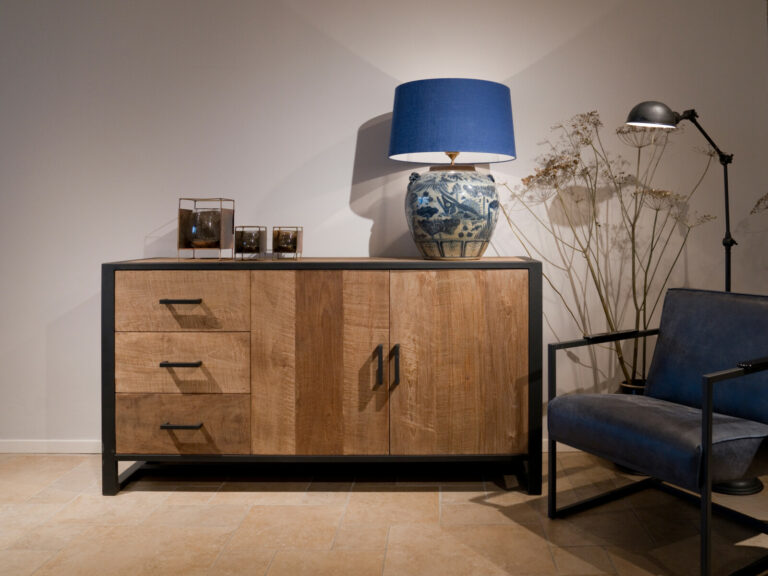 Dressoir 160 METAL 2-deurs en 3 laden