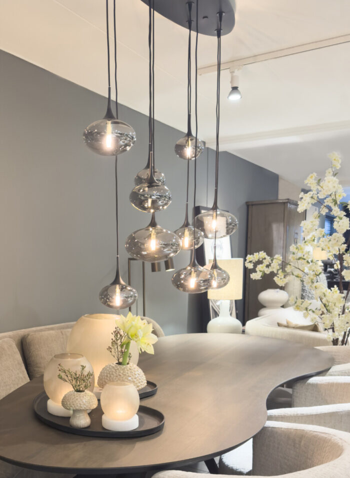 Hanglamp Paradiso Ovaal 10-Lichts Smoke