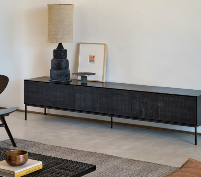 TV-meubel Grooves Teak 240