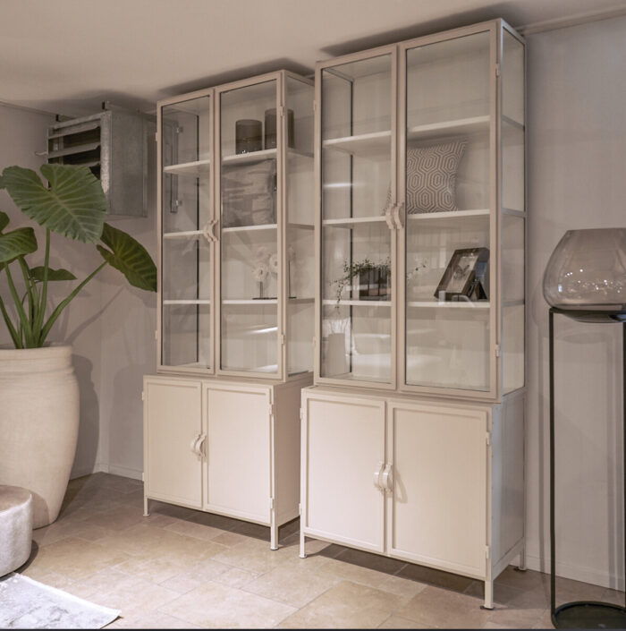 Vitrinekast Detroit 4-Deurs Zand