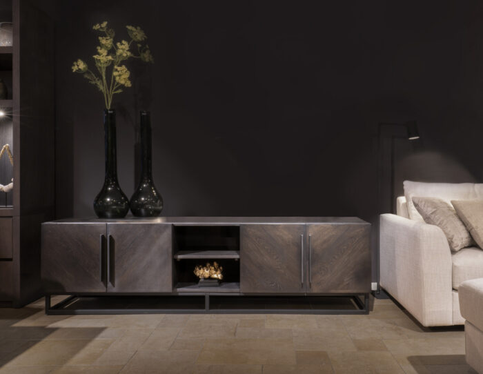 TV Dressoir Vancouver Eiken Mocca Black