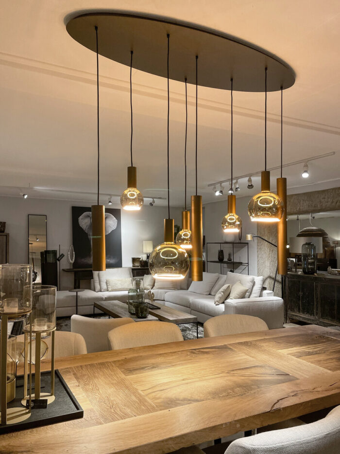 Hanglamp Riva Ovaal 8-Lichts