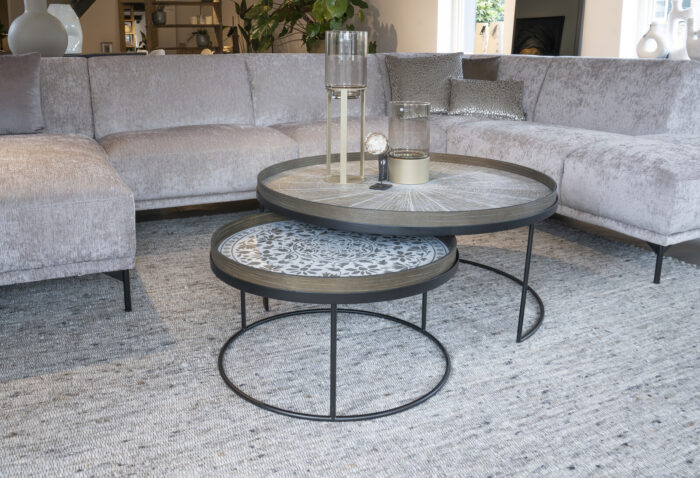 Salontafel Round Tray Table Set XL