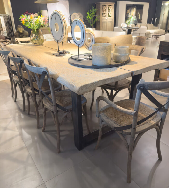 Poortdeurtafel Iepenhout