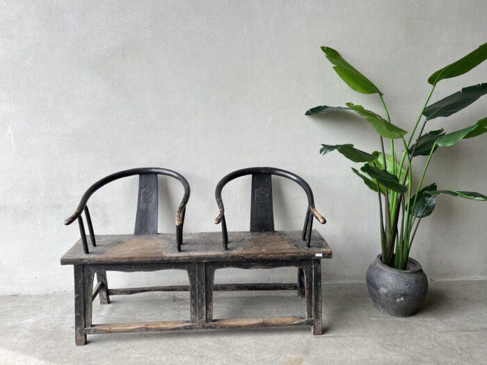 Antieke Chinese Bruidsstoelbank