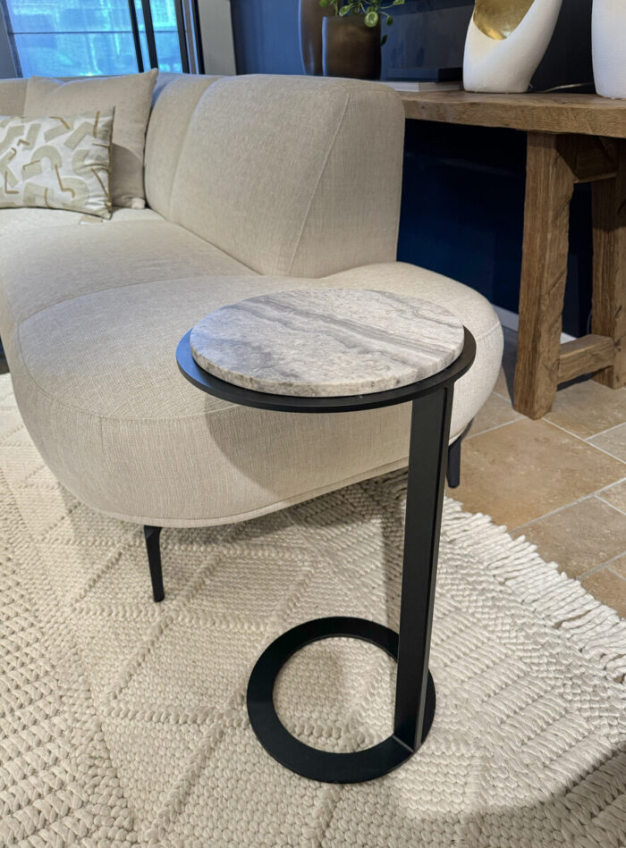 Ronde Bijzettafel Marmer