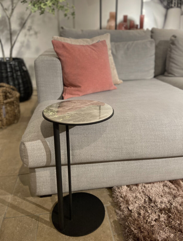 Ronde Bijzettafel Marmer