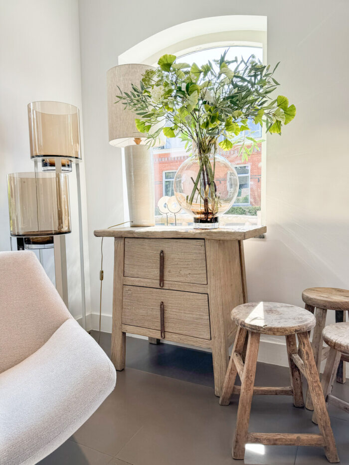 Ladekast Massief Elmwood