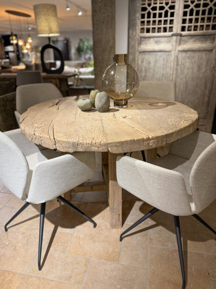 Ronde Tafel Van Massief Iepenhout