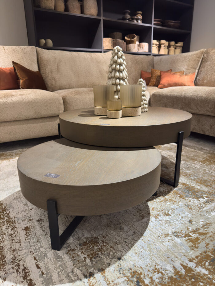 Ronde Salontafel premium eikenfineer